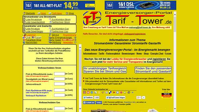 Energieversorger-Portal Tarif-Tower.de Energieversorger-Portal Tarif-Tower.de
