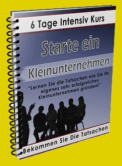 Cover Starte ein Kleinunternehmen - 6 Tage Intensivkurs